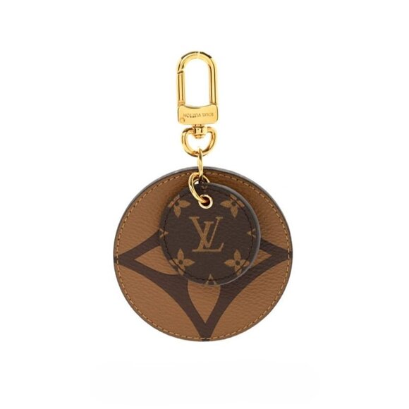 LOUIS VUITTON Monogram Reverse Key Holder And Bag Charm Brown - Picture 11 of 12